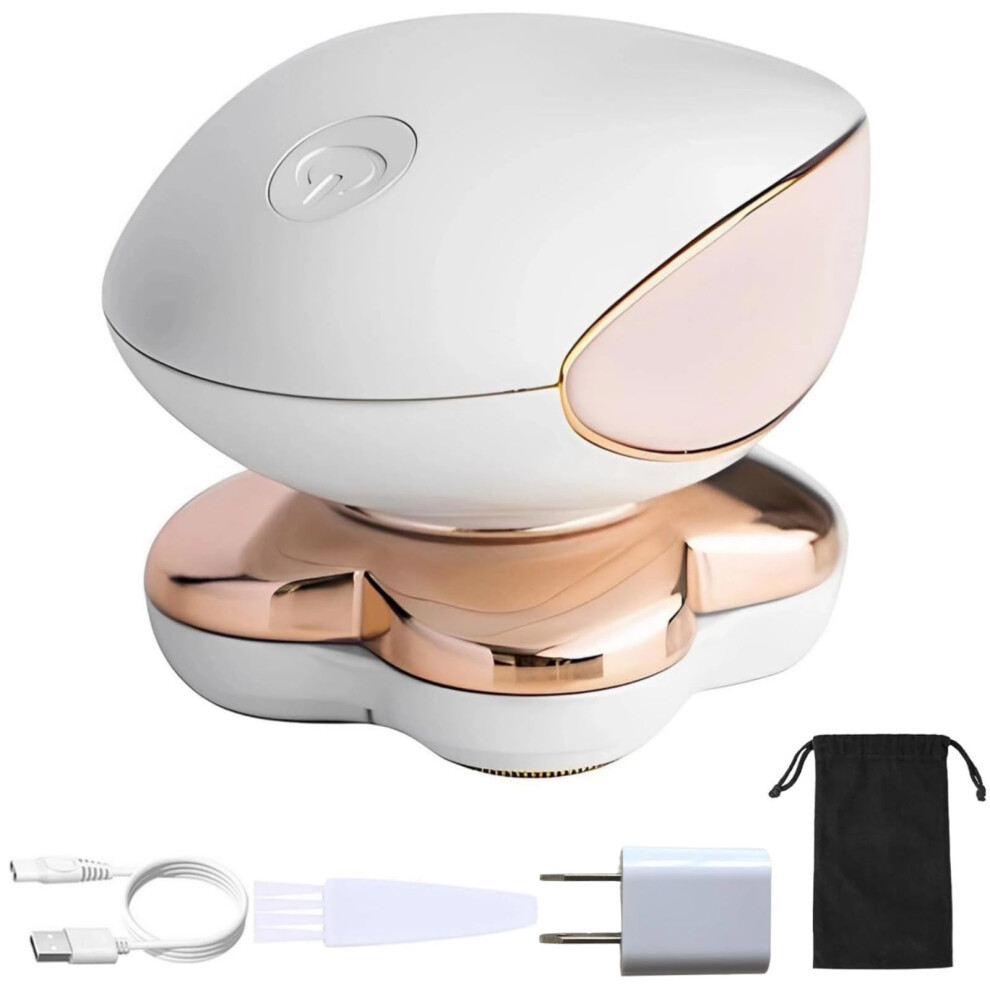 Light/Pink Women's Electric Shaver With Led Painless Hair Removal For Legs Bikini Underarms, Rechargeable
