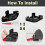 Weed Blade Trimmer Head,Weed Eater Blades for 20V Max String HT-19-401 5