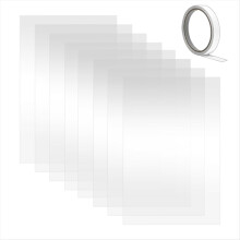 8 Pcs Abrasive Blasting Cabinet Lens Cover,23 X 11 Inch Protective Fil