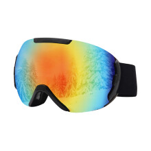 Gafas de esquí con lentes de doble capa, diseño OTG para usuarios de gafas graduadas, gafas de nieve antivaho con protección UV400, lente