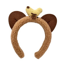 Zachte en comfortabele haarband Zacht warm koraalfleece-1