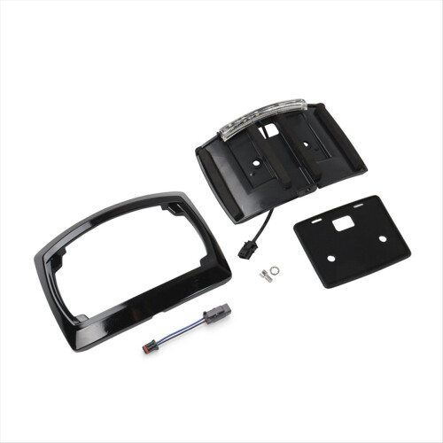 Rear License Plate Frame Relocation LED Light for Glide/Road 2009-202