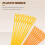 18 pcs Plastic Hand Sewing Yarn Darning  Needles  9.3cm; 7cm each 9Pcs 6