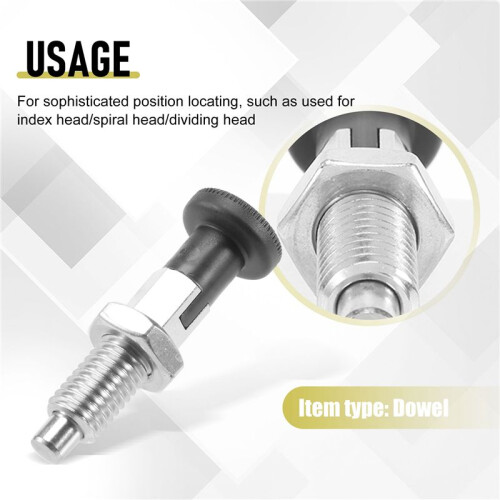 M10 Stainless Steel Self Locking Index Plunger Pin With Self Locking Function For Dividing  For Sophisticated Position Locating 2
