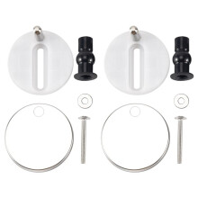 2PZ Nuovi Set Viti Per Sedile Del Wc Sostituzione Di Attrezzi Per Riparazioni Con Cerniera Top Fix