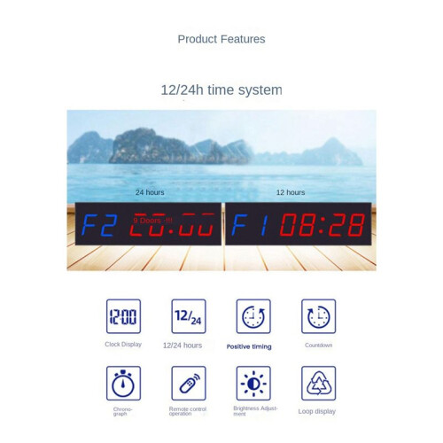 1.8Inch 6 Digit LED Timer,Interval Programmable Countdown/UP Stopwath 2