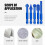 7Pcs Diamond Grinding Burr Drill Bits Set for Engraving and Polishing 5