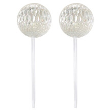 2pcs Plant Watering Bulbs Automatic Watering Bulbs Smooth Surface Self Watering Glass Globes Garden Flowers Self Watering Planter Inserts