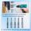 5Pcs Set Security Bit Set Tamper Proof Screwdriver Drill Bit Screw Driver Bits Hex Shank Magnetic U Shaped 1/4 inch Driver Bits Hand 6