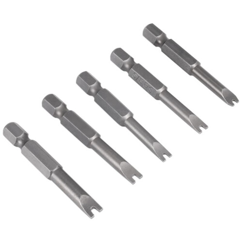 5Pcs Set Security Bit Set Tamper Proof Screwdriver Drill Bit Screw Driver Bits Hex Shank Magnetic U Shaped 1/4 inch Driver Bits Hand 1