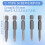 5Pcs Set Security Bit Set Tamper Proof Screwdriver Drill Bit Screw Driver Bits Hex Shank Magnetic U Shaped 1/4 inch Driver Bits Hand 8