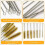 7-teiliges Set Flaschenbürsten aus Messingdraht, 30 cm langer Griff 6