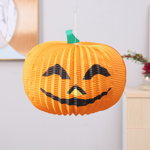 Κλασικά φανάρια χαρτιού για το Halloween με σχέδιο κηρήθρας, επαναχρησιμοποιήσιμα 2