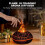 Colorful Volcano Diffuser 200ml Ultrasonic Flame Fire Humidifier with Auto-Off Protection Cool Mist Diffuser B 4