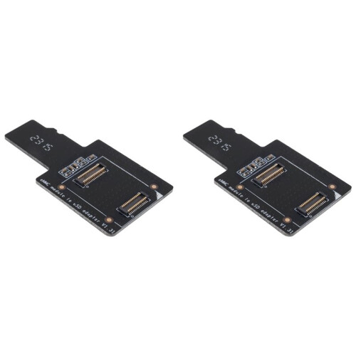 2X Scheda da EMMC Un USD Scheda Adattatore da EMMC Un USB (MicroSD) Moduli EMMC MicroSD per ROCK PI 4A/4B