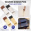 Pen Loop Traveler Notebook Leather Pen Holder with Stainless Steel Clip 4 Pack 6
