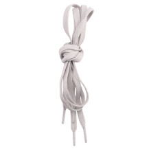 Un Par de Cordones de Zapatos Gris Plano Ancho Punta de Plastico Longitud 52.4