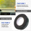 Black Super Strong Permanent Double Sided Self Adhesive Foam Car Trim Body Tape width:25Mm 4