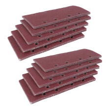 50 Pezzi Levigatrici, Carta Abrasiva Gancio E Passante Foglio Sabbia 93X186mm Perforato 8 Fori Granulosita' 40/60/80/120