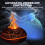 Colorful Volcano Diffuser 200ml Ultrasonic Flame Fire Humidifier with Auto-Off Protection Cool Mist Diffuser A 7