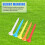 100 Stk. Golf Tees 54mm Kunststoff Mischfarbe 2
