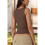 Damen Tank Tops mit Eckigem Ausschnitt, Ärmellos, Kaffee, L 4