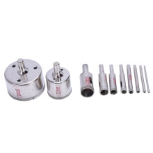 10Pcs Diamond Hole Saw 3-50mm Drill Bit Saw Set Tile Ceramic Marble Glass Cutter