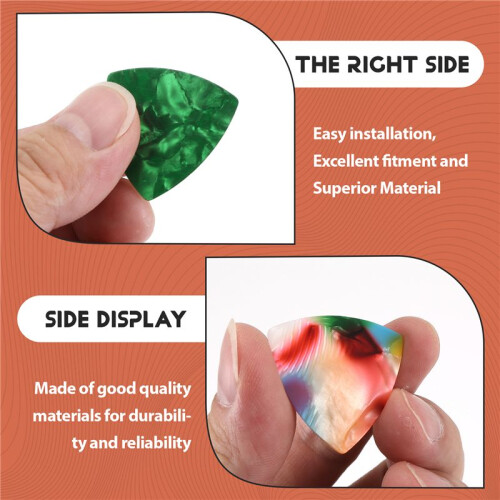 10Pcs Acoustic/Electric Guitar Picks Plectrums 0.46Mm---Assorted Color 2