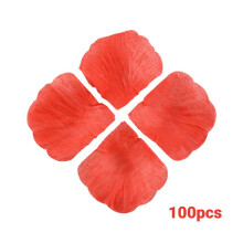 100 Stueck Rosenblaetter Hochzeit Deko Blumen - Schrittweise Rot