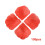 100pcs Roses Petals Artificial Flowers for Wedding Decoration - Gradual Red 1