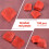 100pcs Roses Petals Artificial Flowers for Wedding Decoration - Gradual Red 6