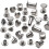Chicago Screw Leather Rivets Assorted Screw Rivets M5 Chicago Binding Screws for Decorating PU  Belts(220PCS)A 3
