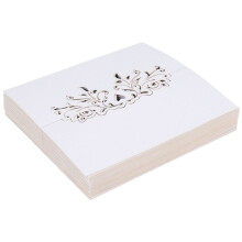 60pcs Lace Wedding Table Name Place Cards Personalised Reception Decoration with White Lace Pattern Cardstock for Wedding Favors,Party