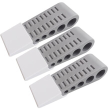 3Pack Door Stops for Bottom of Door, Rubber Wedge with Holder, Door Holder to Keep Door Open