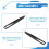 Manual Tool Black Plastic Flat Tip Anti-static Tweezers 4