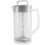 Mixing Pitcher for Drinks,2 Quart/64oz Plastic Water Pitcher with Lid,Easy-Mix Juice Container,Angled Plastic Blades 1