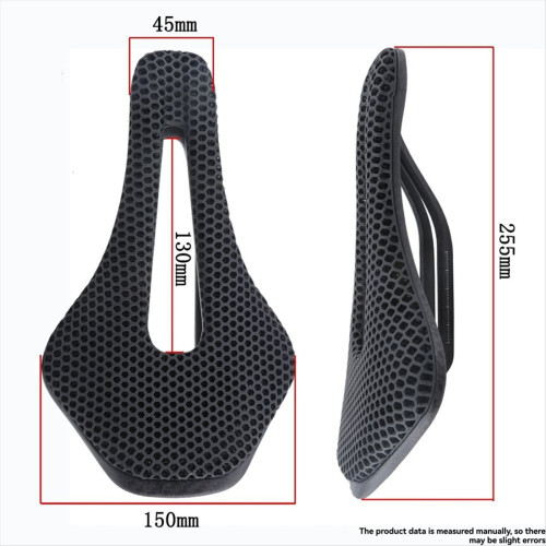 3D Printed Bicycle Saddle Ultralight Carbon Fiber Hollow Comfortable B 2