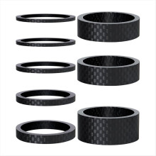 8PCS Carbon Fiber Headset Spacers Matte Finish,Fits 1 1/8 Inch Stem fo