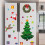 Refrigerator Magnetic Christmas Tree Reusable Holiday Decorations, Bright Magnetic Decorations 5