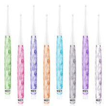 8 Pcs Plastic Crochet Hooks, Inline Crochet Hooks Set Non-Slip Crochet Hook Grips Ergonomic Crochet Hooks for Knitting