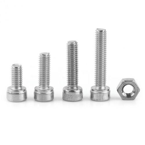 480pcs M2 M3 M4 Hex Socket Screws Set Stainless Steel Hex Socket Cap  Nuts Repair Tool 2