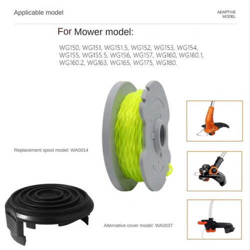 12 Pack Mowing Accessories WA0014/WA0037 Replacement Spools Grass Rope 2