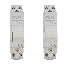2X Tuya Life ZigBee Disyuntor Din Rail 1P Monopolar Contacto Seco Temporizador Relé App Control Remoto Temporizador Inteligente
