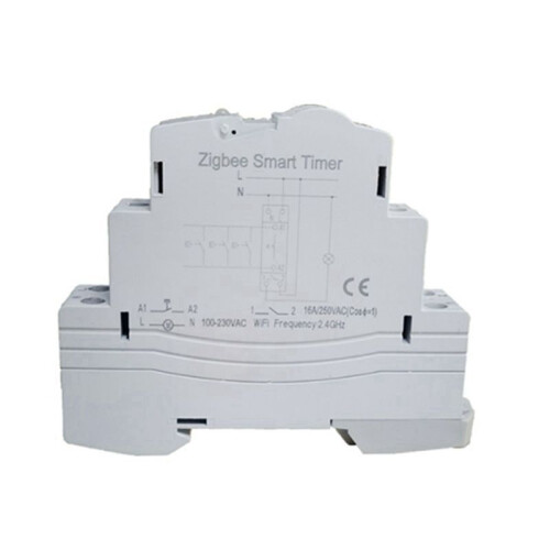 2X Tuya  Life ZigBee Circuit Breaker Din Rail 1P Single Pole Dry Contact Timer Relay App Remote Control  Timer 2