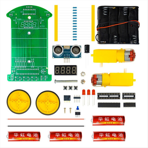 N82R Ultrasonic Ranging Obstacle Avoidance Kit Car DIY Electronic Weld