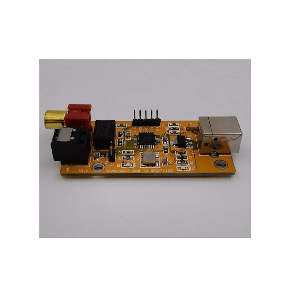 Usb Sound Card Usb To Coaxial Fiber I2s / Usb Decoder Chip Pcm2706 Board For Audio Power Amplifier Computer Phone 6133591900337