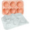 Roses Ice-Cube Mold, Heart Shape Tray, Silicone Ice Ball Maker for Whi 2