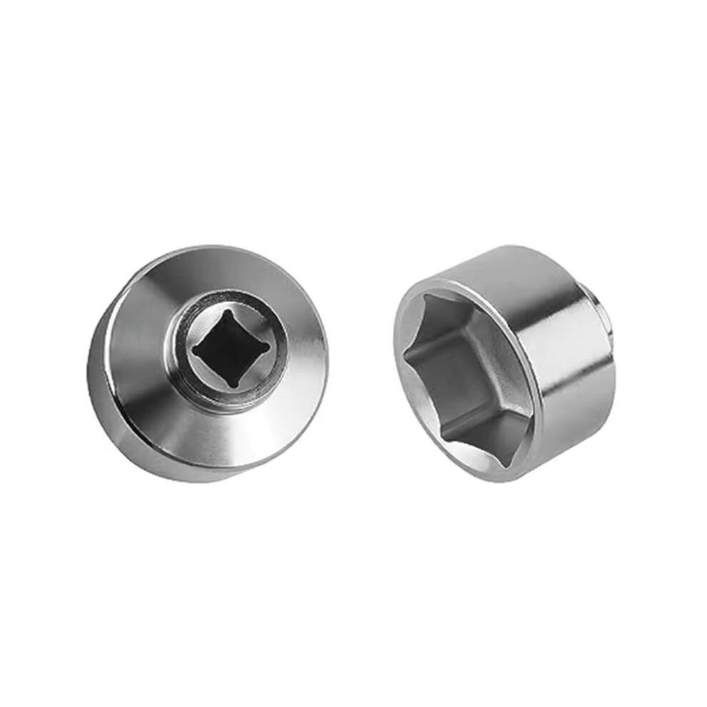 2Pcs 27Mm Socket-Oil Filter Wrench Tool Steel Quickly Oil Filter Removal Tool 3/8Inch Drive Oil Filter Socket Tool 6131641841821