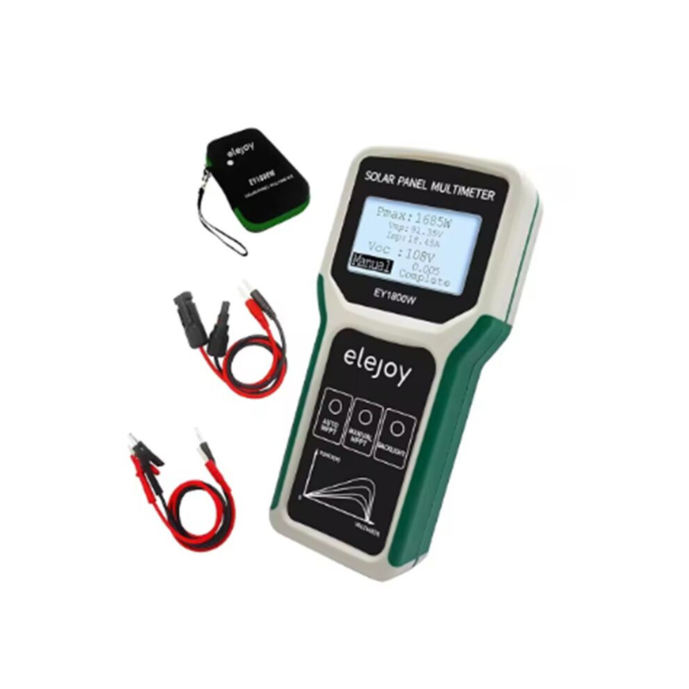 Elejoy Solar Panel Smart Tester 1800W Auto/Manual Mppt Photovoltaic Panel Multimeter Testing Power Meter Tool Ey1800w 6131641833000