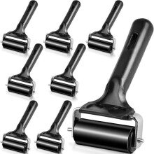 Rodillo Brayer de 8 Piezas, Rodillos Brayer de Goma para Manualidades, Rodillo de Vinilo, Pincel para Pegar, Imprimir, Entintar, Herramienta de